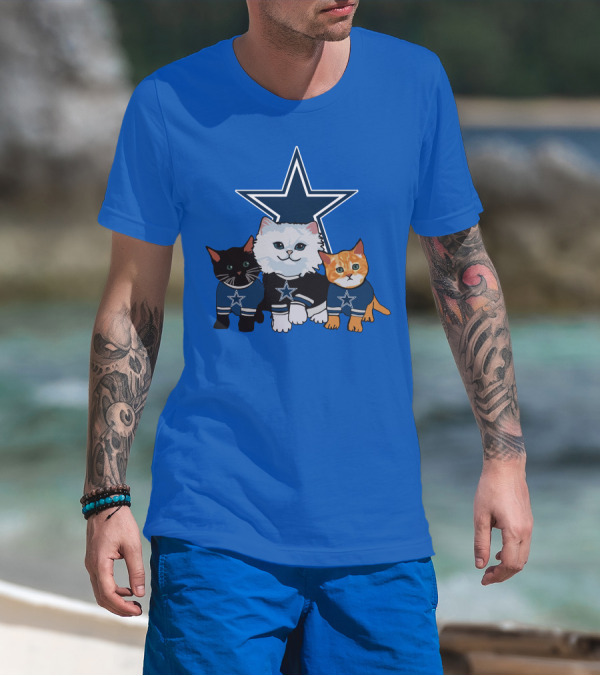 Dallas Cowboys Star Cats T-Shirt