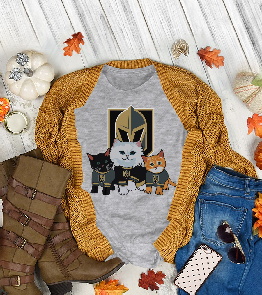 Vegas Golden Knights Cats Team T-Shirt