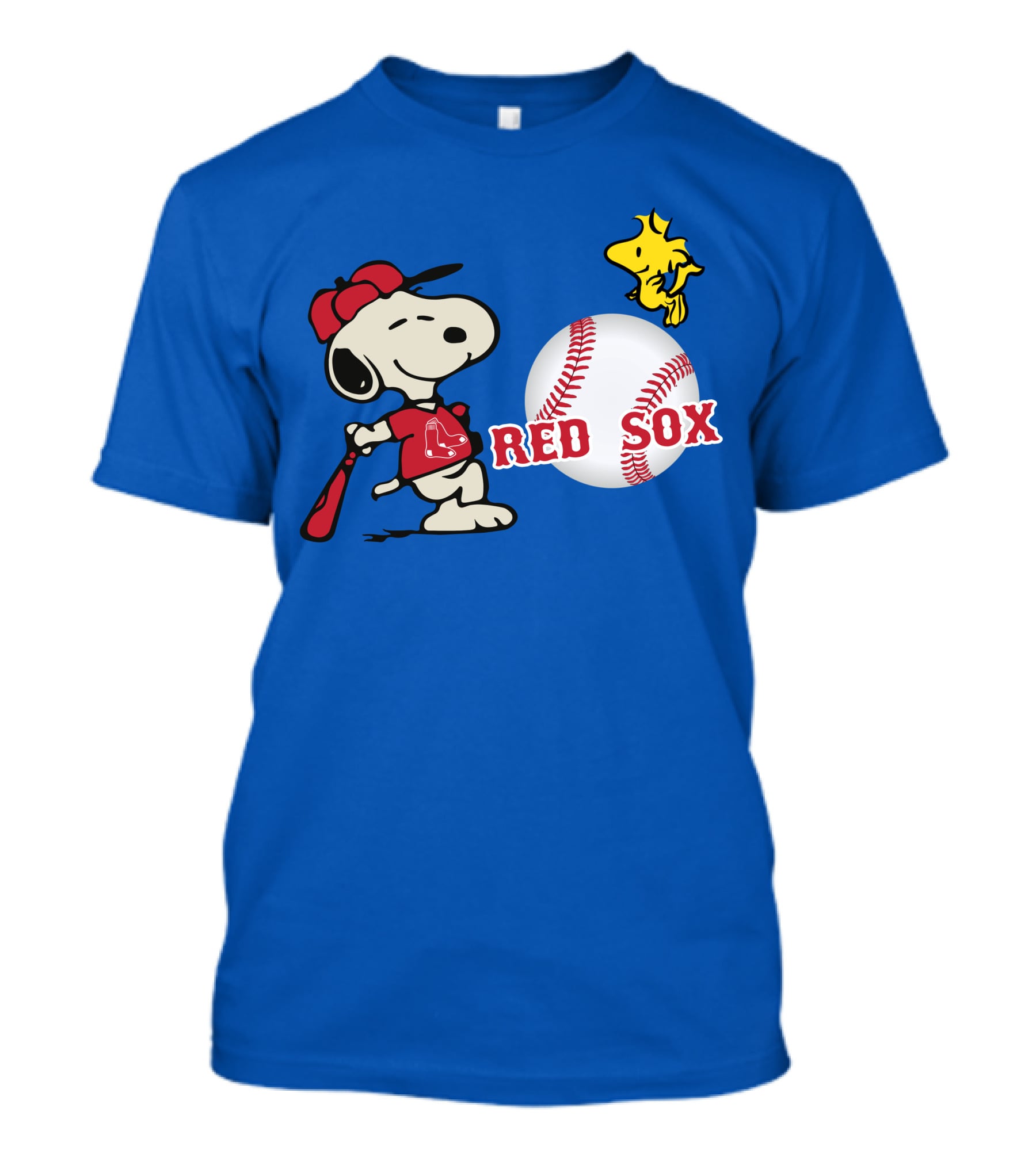 Snoopy Woodstock Boston Red Sox Baseball Peanuts T-Shirt