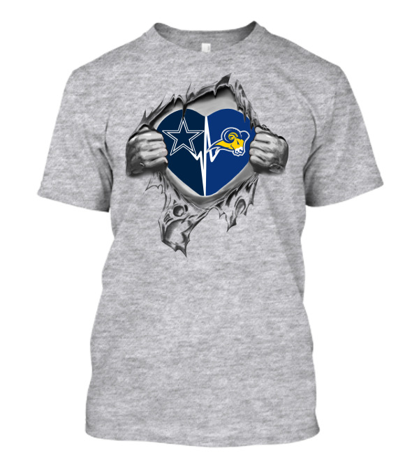 Cowboys Rams Heart Texas Wesleyan It's In My Heart T-Shirt