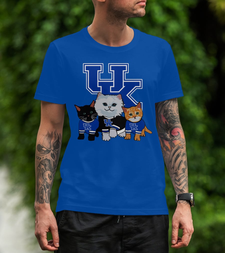 Kentucky Wildcats Cute Cats In UK Jerseys T-Shirt