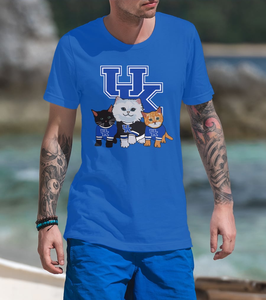 Kentucky Wildcats Cute Cats In UK Jerseys T-Shirt