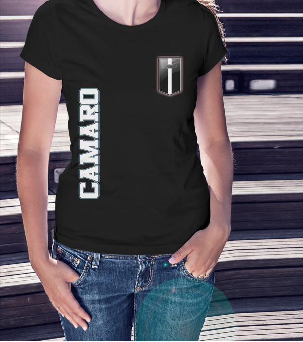 Camaro Text With Emblem T-Shirt