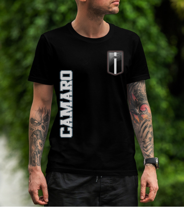 Camaro Text With Emblem T-Shirt
