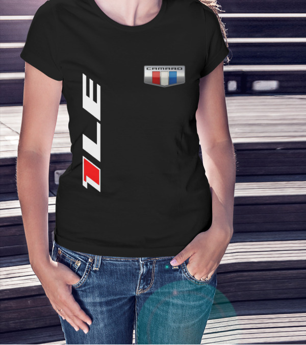Camaro 1LE Performance Badge Red White Blue Stripe T-Shirt