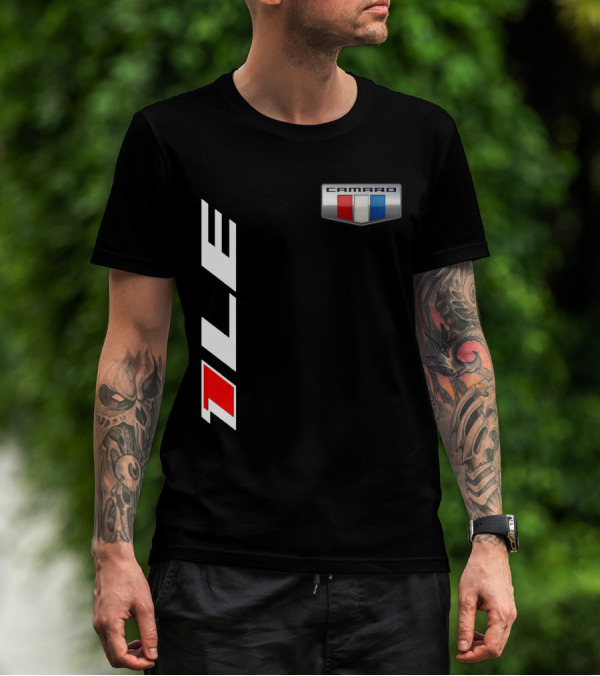 Camaro 1LE Performance Badge Red White Blue Stripe T-Shirt