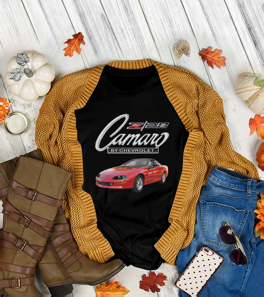 Camaro Z28 by Chevrolet Red Car T-Shirt