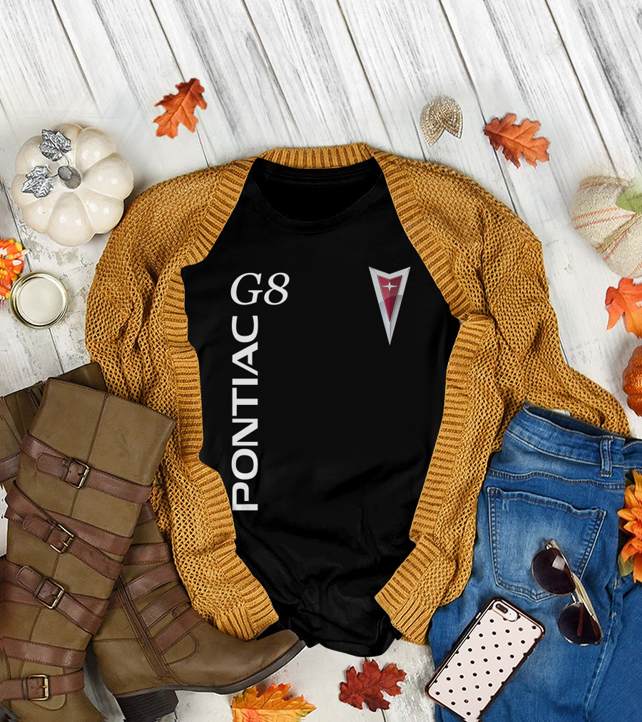 Pontiac G8 Vertical Text with Emblem T-Shirt