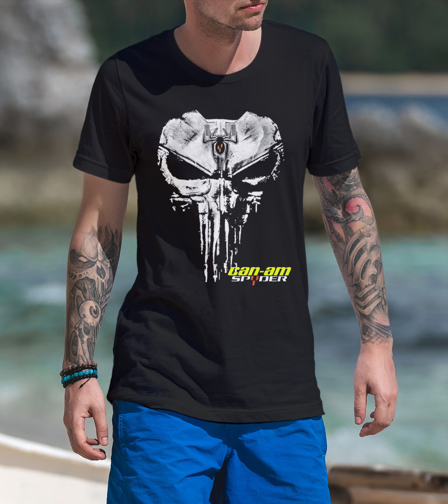 Can-Am Spyder Skull With Spider Emblem T-Shirt