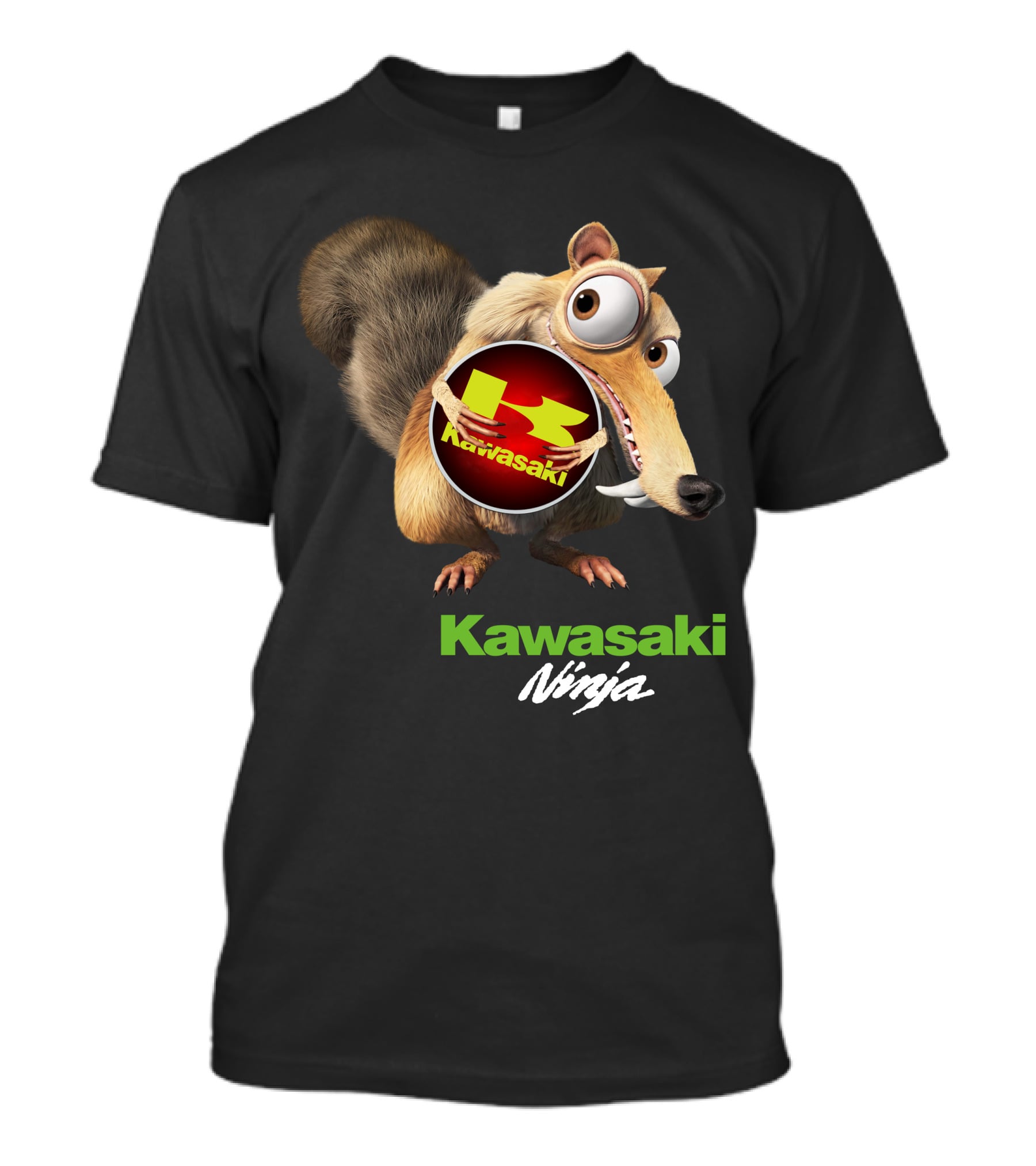 Kawasaki Ninja Ice Age Squirrel Crossover T-Shirt