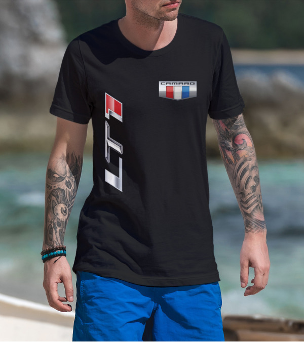 Chevrolet Camaro LT1 Emblem With Iconic Red White Blue Badge T-Shirt