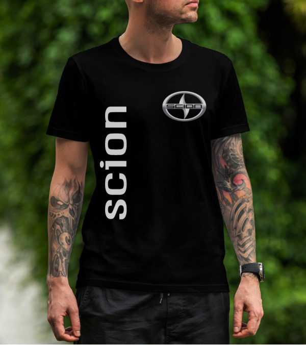 Scion Vertical Text With Iconic T-Shirt