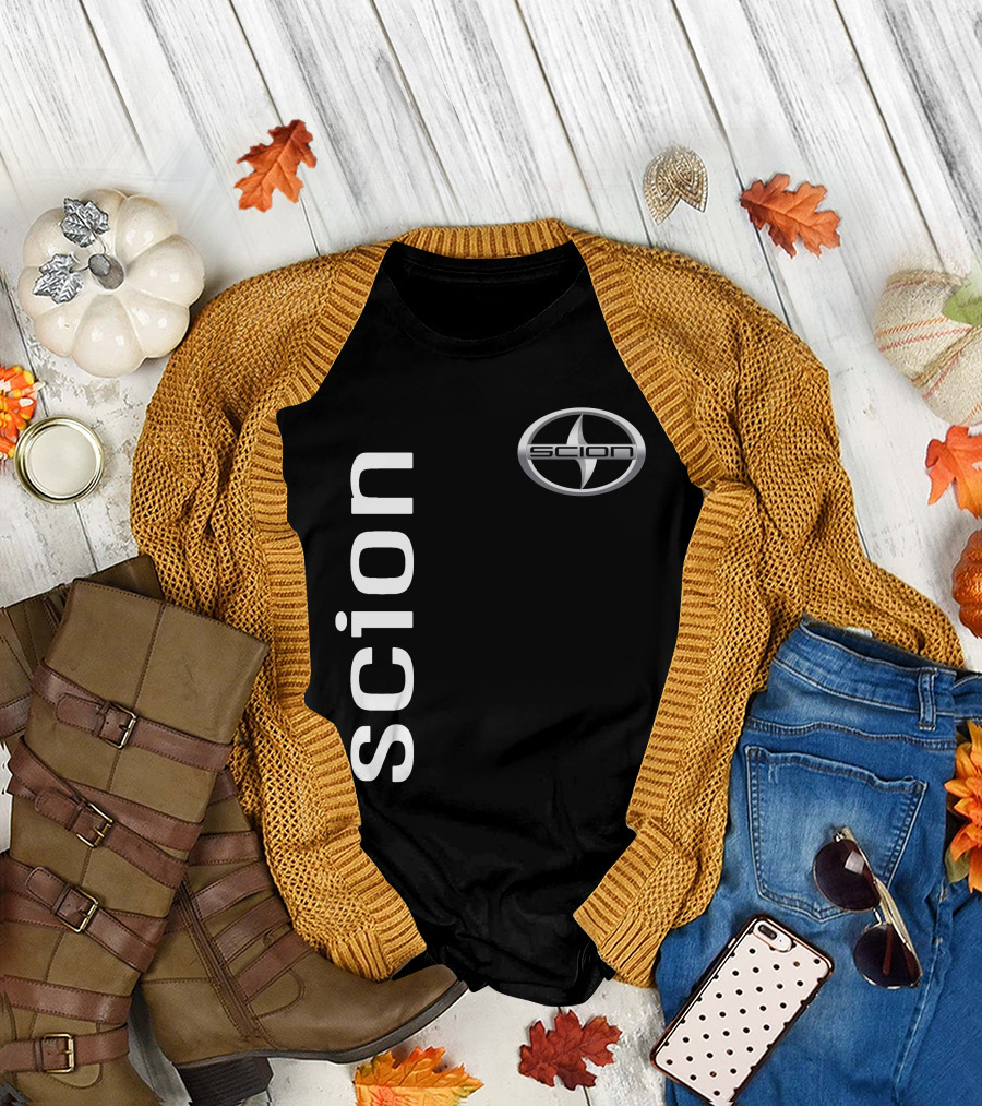 Scion Vertical Text with Iconic T-Shirt