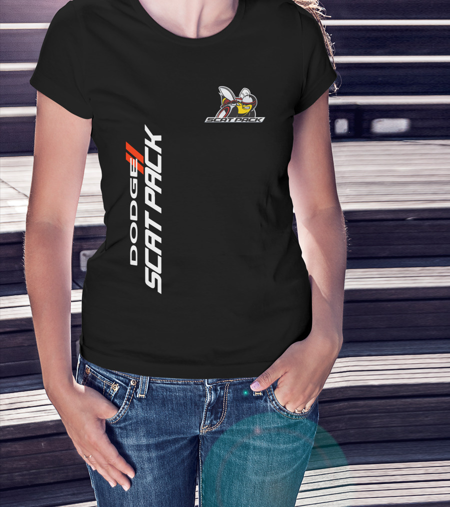 Dodge Scat Pack Logo With Bee Emblem T-Shirt