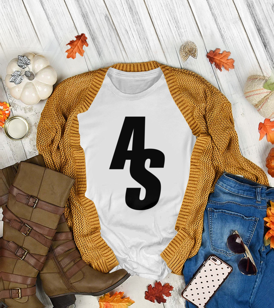 Asunartzs AS Black Monogram T-Shirt