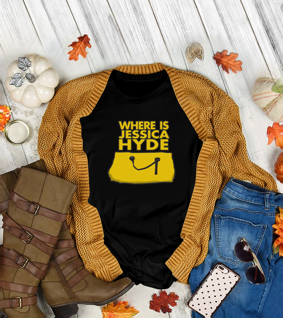 Where Is Jessica Hyde Retro Yellow Map T-Shirt