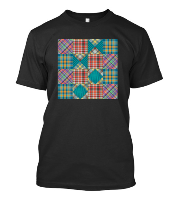 Patchwork Quilt Plaid Pattern Quilting Crafting Hobby T-Shirt