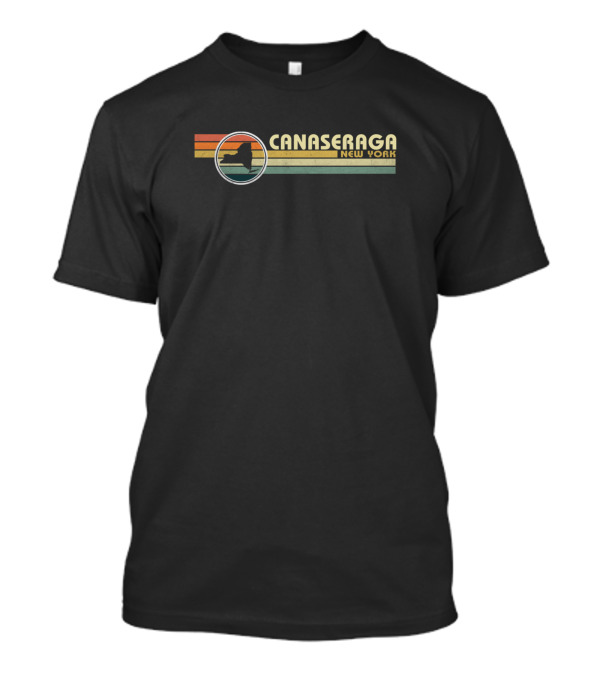 Canaseraga New York Retro Silhouette 1980s Style Vintage Look T-Shirt