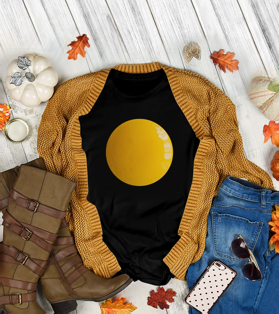 Sunny Side Up Simple Yellow Circle T-Shirt