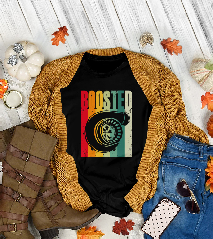 Boosted Turbo Car Lover Racing T-Shirt