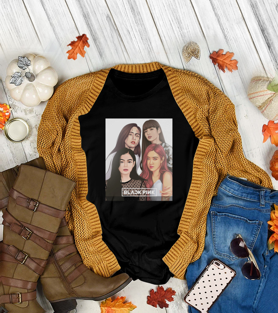 BLACKPINK Beautiful Girl Band T-Shirt