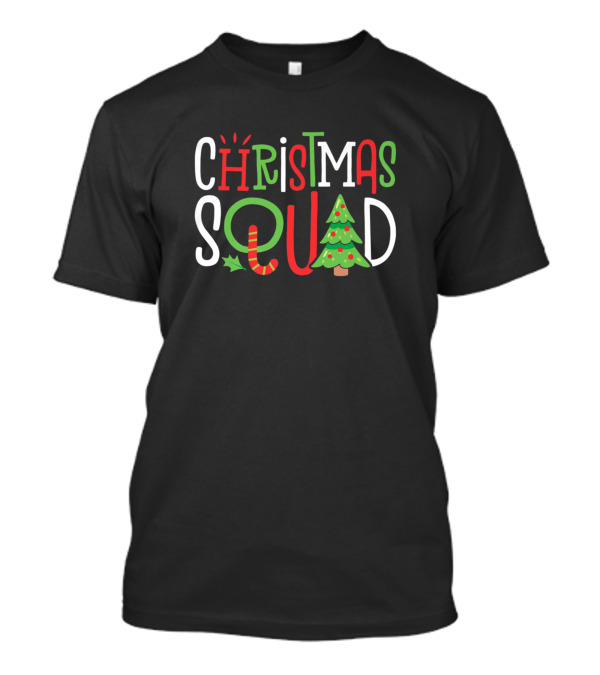 Christmas Squad Candy Cane Tree T-Shirt