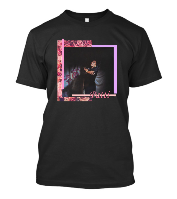 Patti Framed In Floral Pink Roses T-Shirt