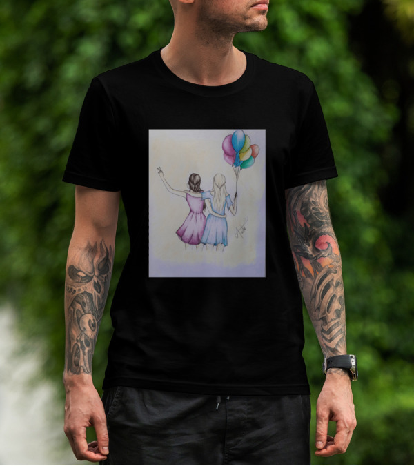 Bestfriends Balloons Colorful Friendship T-Shirt