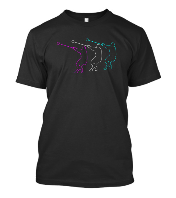 Hammer Thrower Athletics Outline Trio T-Shirt