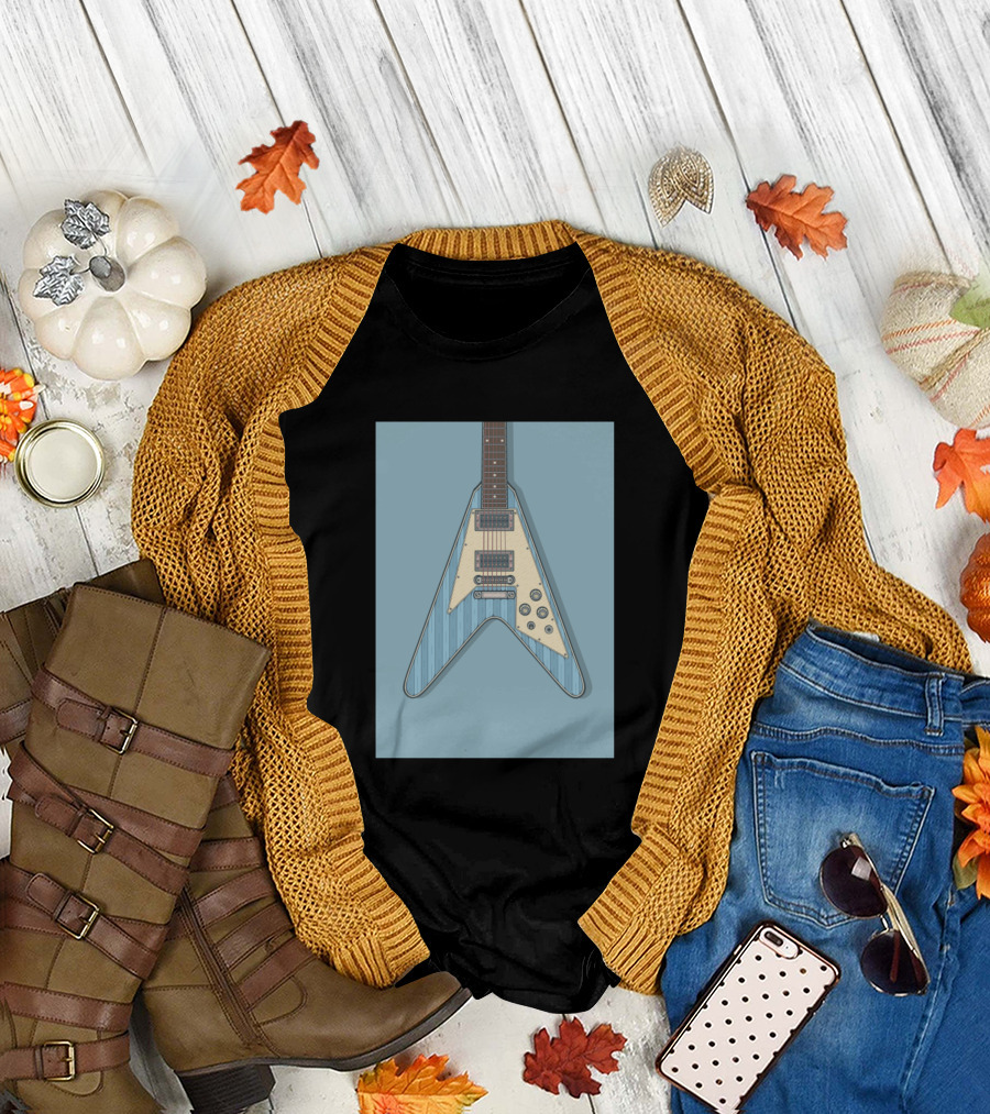 V Guitar Vintage Flying V Electric Guitar T-Shirt