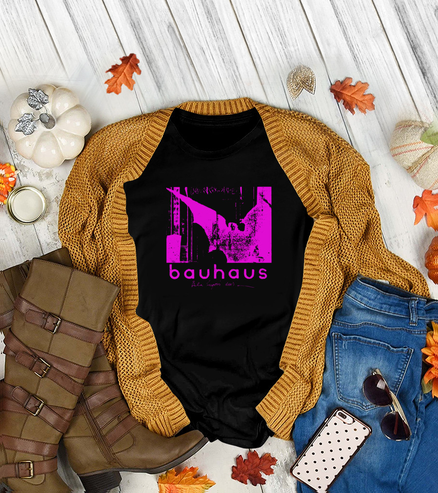 Bauhaus Bela Lugosi's Dead Pink Bat T-Shirt