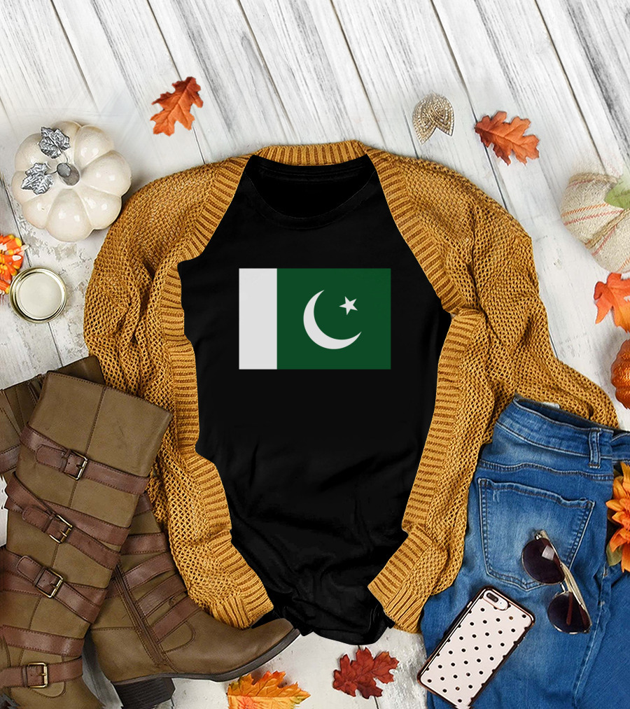 Pakistan Flag with Crescent and Star T-Shirt