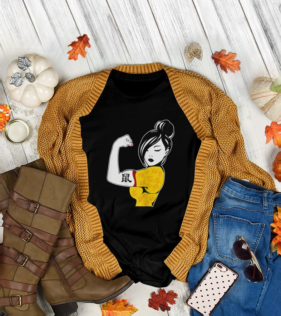Chinese Woman Year of the Rat Tattoo New Year T-Shirt