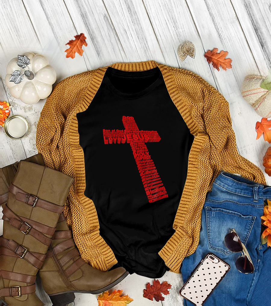 Jesus God Faith Holy Spirit Son of God Salvation Cross Healing Christianity T-Shirt