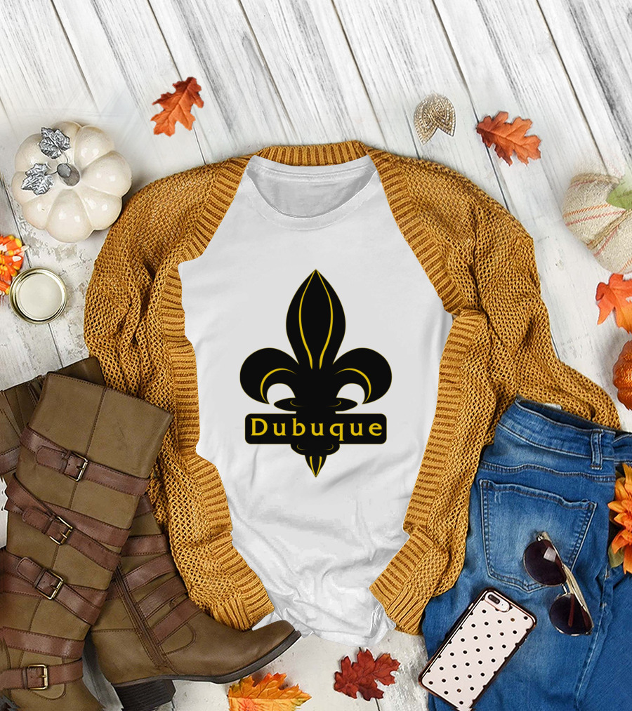 Dubuque Fleur-de-Lis Hawkeye T-Shirt
