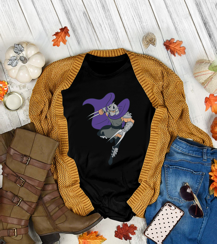 Shredder Teenage Mutant Ninja Turtles Villain Jump Attack T-Shirt