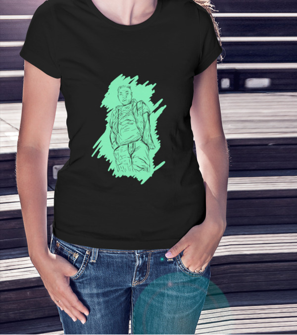 Sketch Post With Colour Urban Comic T-Shirt