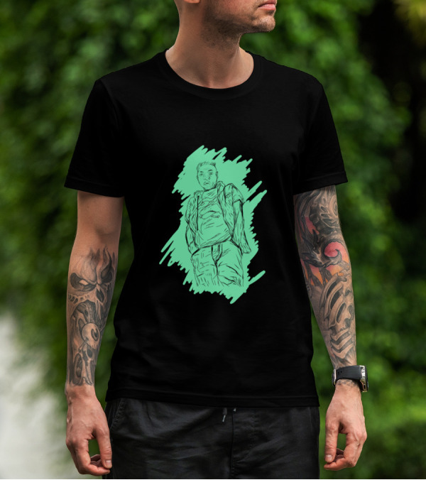 Sketch Post With Colour Urban Comic T-Shirt
