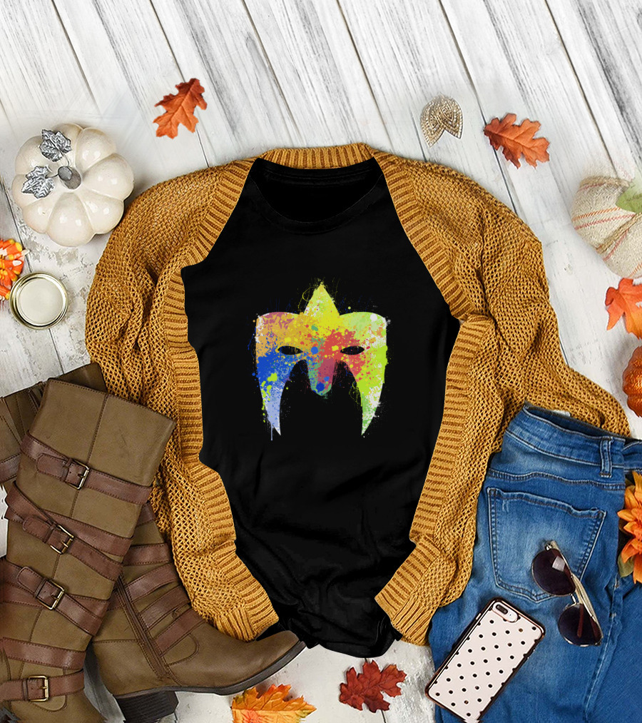 Warrior Splat Mask Color Splash T-Shirt
