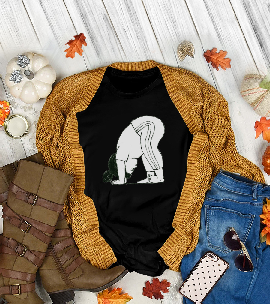 Bend Over Pose Yoga Class T-Shirt