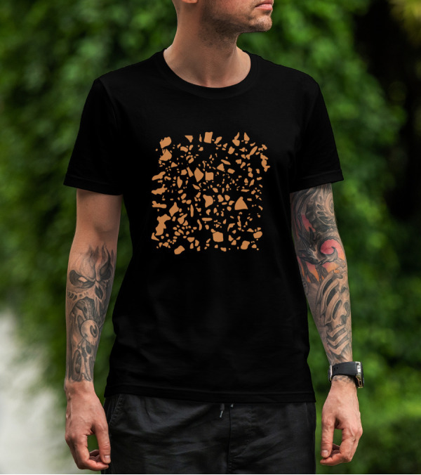 Orange Mosaic Fragments T-Shirt