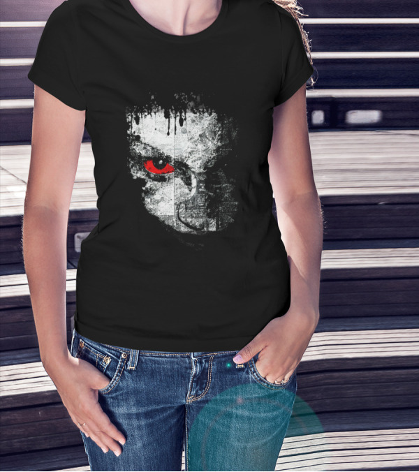 Red Eye Grunge Face T-Shirt