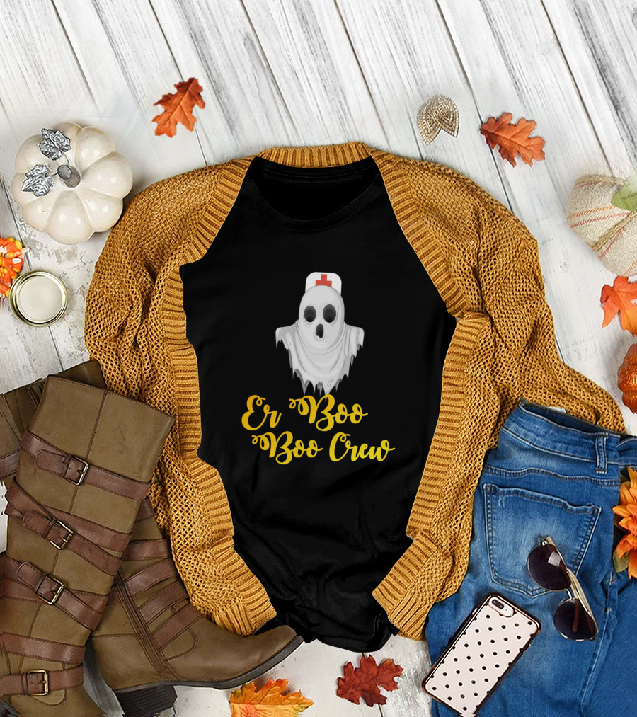 ER Boo Boo Crew Ghost Nurse Costume T-Shirt