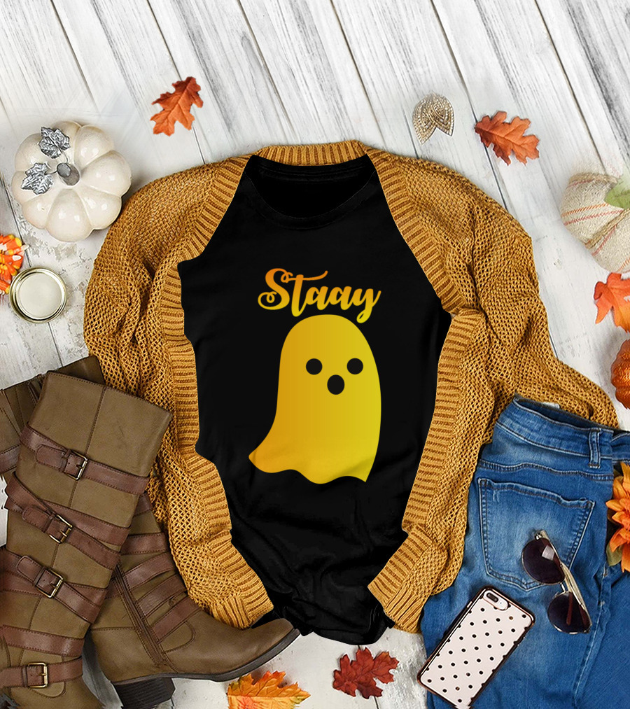 Halloween Spooky Ghost Boo Stayy T-Shirt