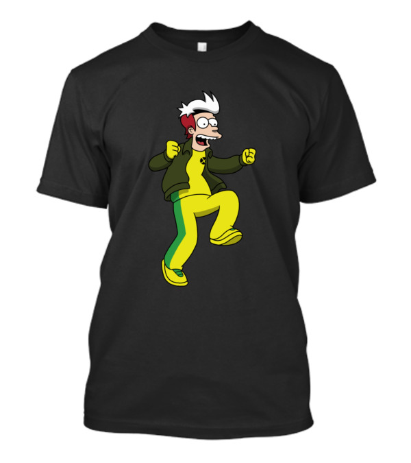 Philip J Rogue Futuristic Hero In Yellow And Green T-Shirt