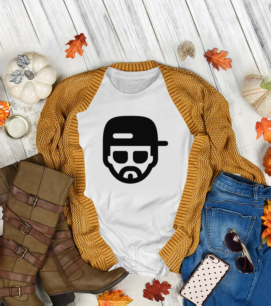 Rapper Iconic Silhouette with Cap and Sunglasses T-Shirt