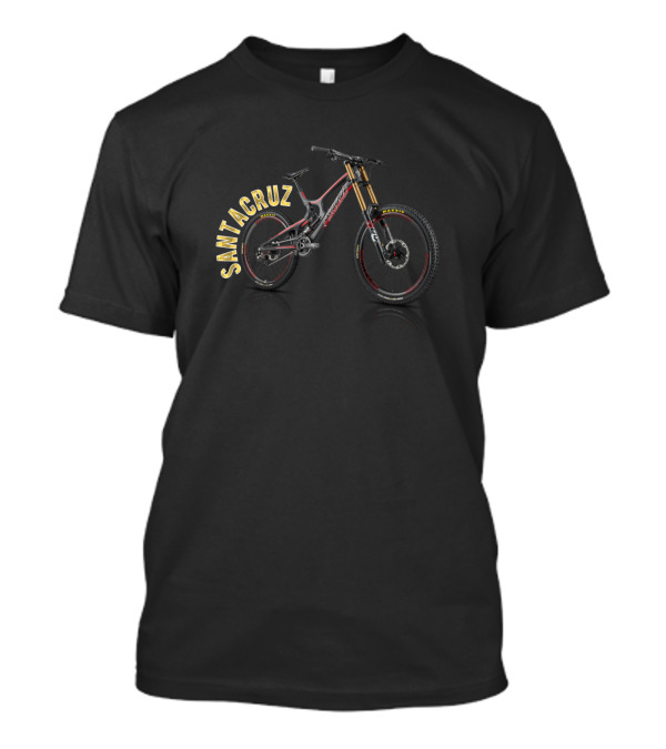 Santacruz Mountain Bike Bold Typography T-Shirt