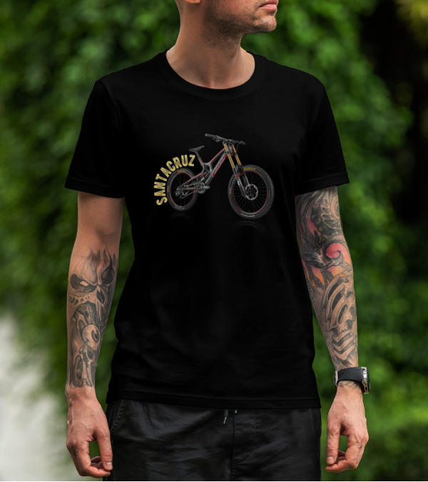 Santacruz Mountain Bike Bold Typography T-Shirt