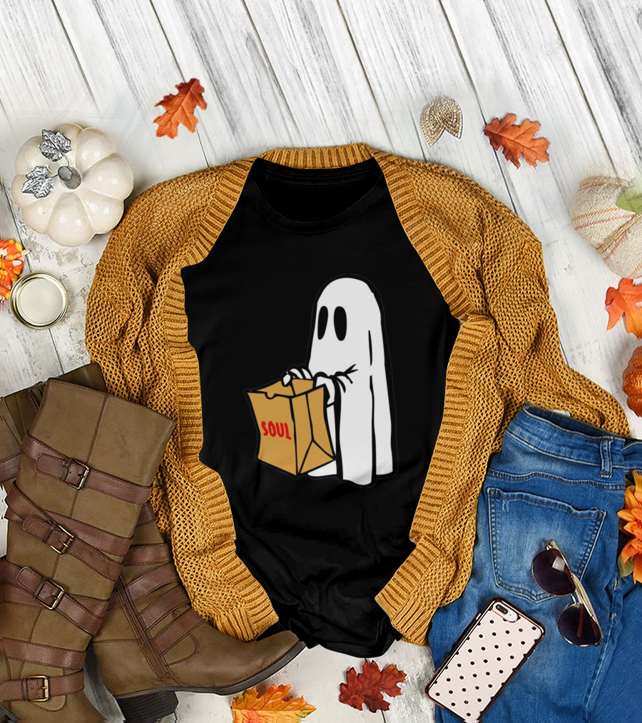 Sell Your Soul Ghost with Soul Bag T-Shirt