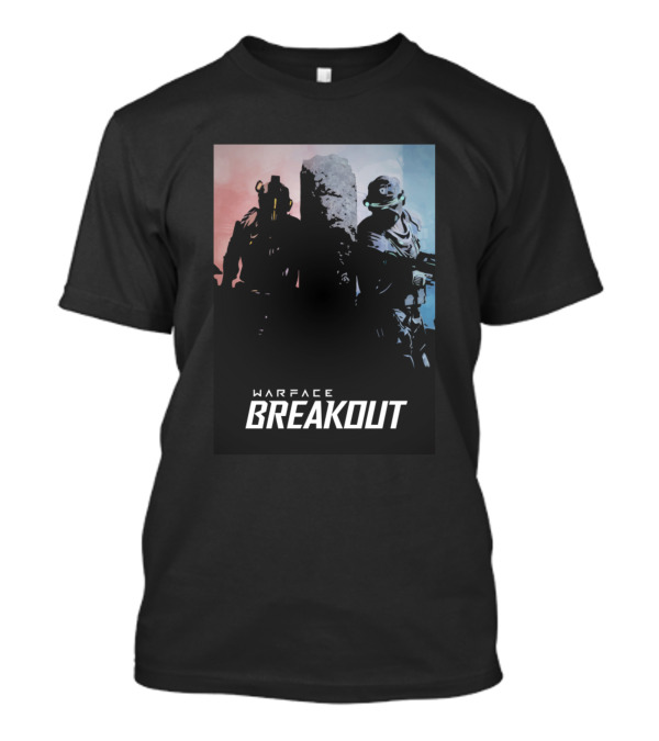 Warface Breakout Character Silhouette Black Vector T-Shirt